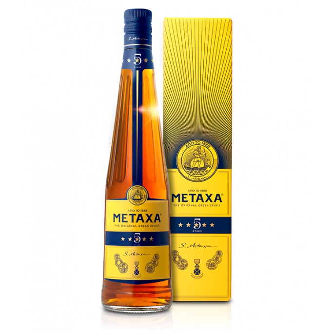 Metaxa 5* 0,7l 38% v krabičce