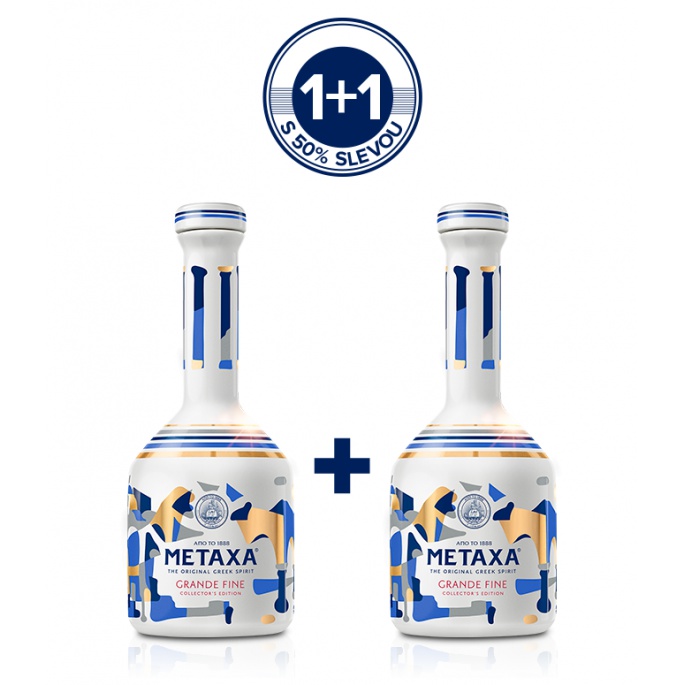 Metaxa Grande Fine 0,7l 40% AKCE 1+1 s druhou lahví za polovinu