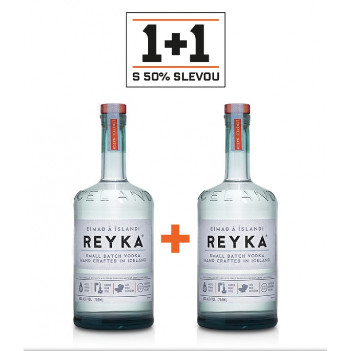 Reyka 0,7l 40% AKCE 1+1 s druhou lahví za polovinu