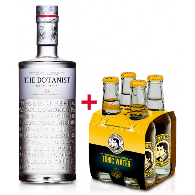 The Botanist Islay Dry Gin 0,7l 46% + Thomas Henry Tonic Water 4ks