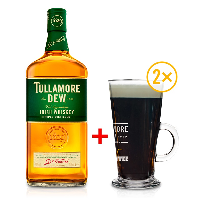 Whisky Tullamore D.E.W. 0,7l 40% se dvěma | Bottles and Stories