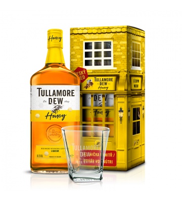 Tullamore D.E.W. Honey s českým medem 0,7L 35% se skleničkou navíc