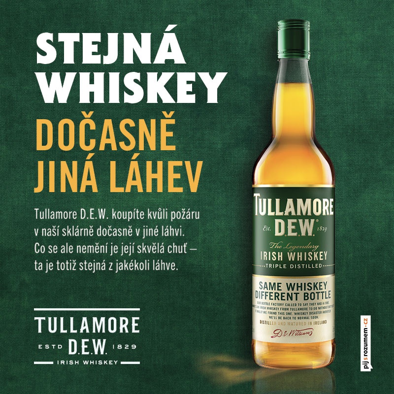 Tullamore D.E.W. limitovaná kulatá láhev 0,7L