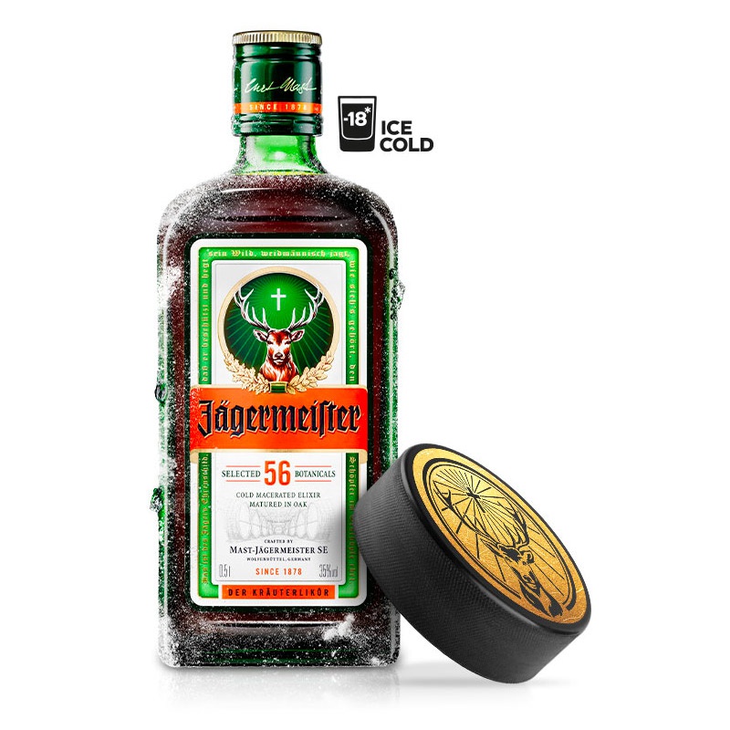 Jägermeister 35% 0,5L s pukem