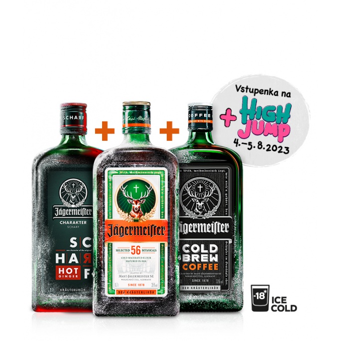 Exkluzivní multipack Jägermeister se vstupenkou na High Jump navíc