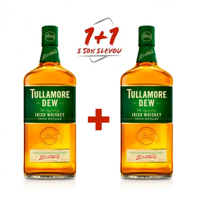 Tullamore D.E.W. 0,7l 40% AKCE 1+1 s druhou lahví za polovinu