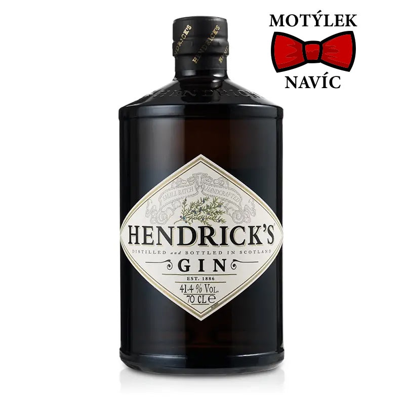Hendrick´s Gin 0,7L 41,4%
 + motýlek