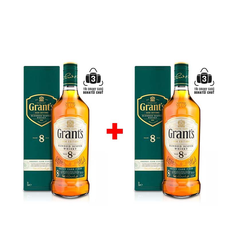 Výhodný balíček: 2x Grant´s Sherry Cask 8YO 0,7L s 20% slevou