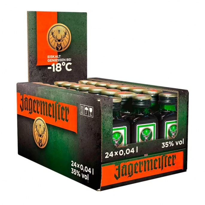 Levně Výhodný balíček: 24x Jägermeister 0,04L s 20% slevou
