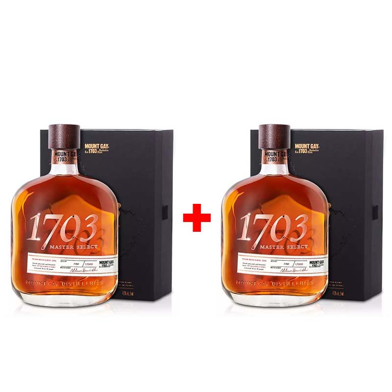 Výhodný balíček: 2x Mount Gay 1703 Master Select 0,7L s 20% slevou