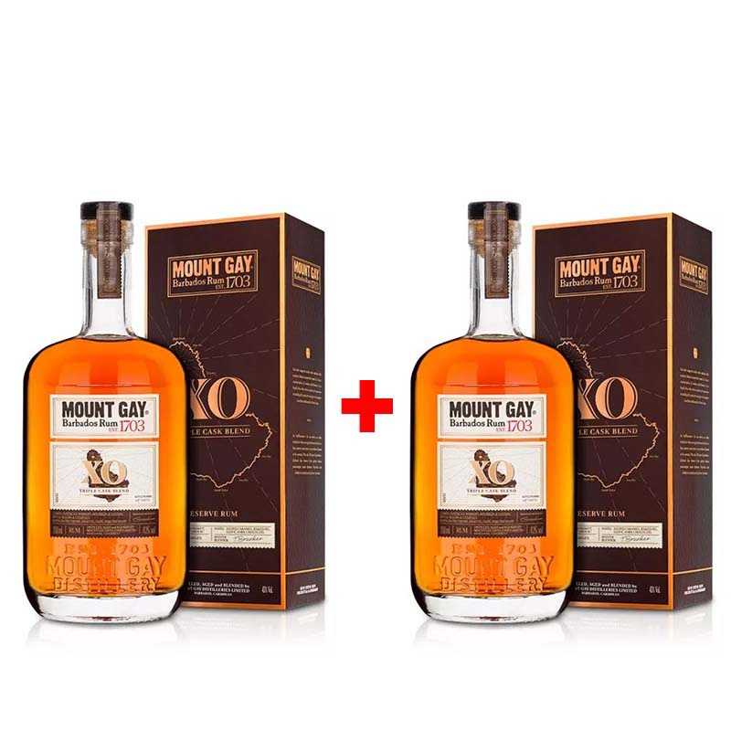 Výhodný balíček: 2x Mount Gay Xo Extra Old 0,7L s 20% slevou