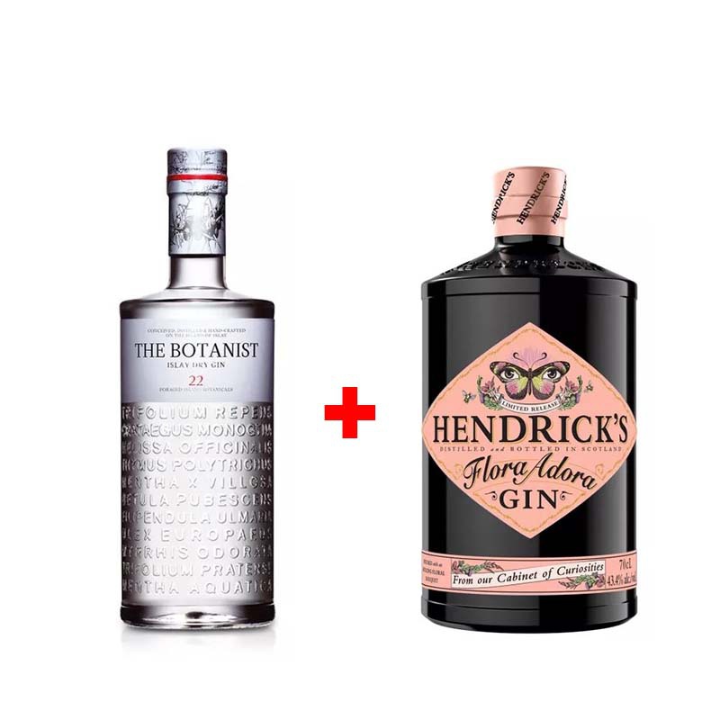 Balíček: The Botanist Islay Dry Gin 0,7L a Hendrick´s Flora Adora gin 0,7L s 20% slevou
