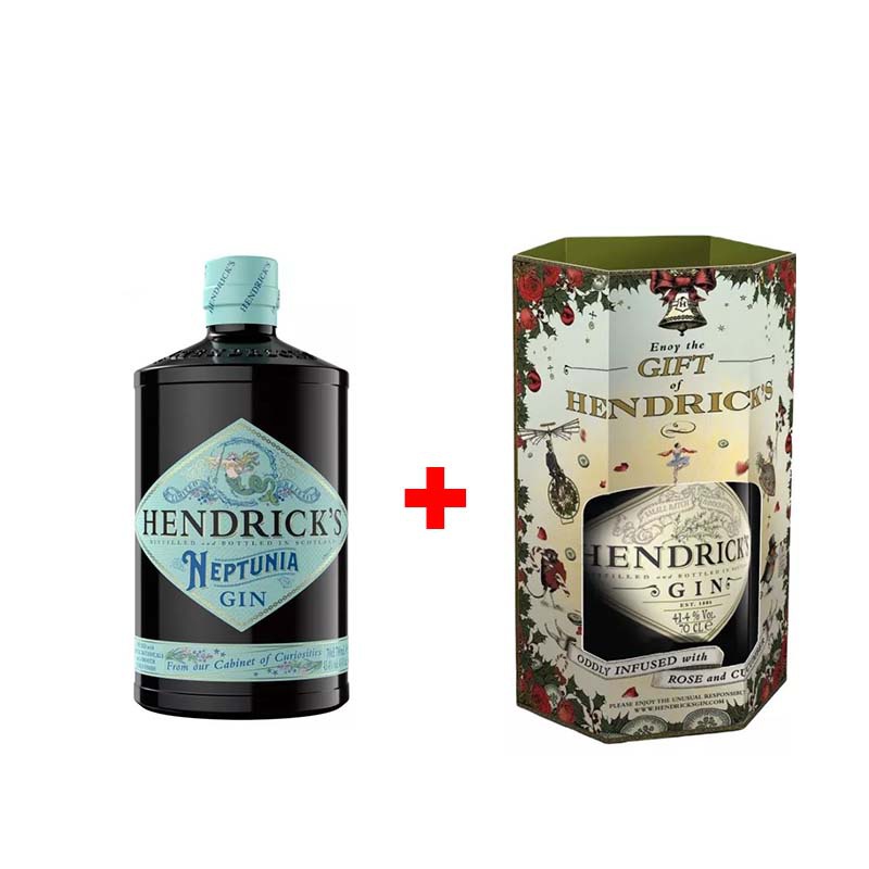 Balíček: Hendrick´s Neptunia gin 0,7L a Hendrick´s Gin 0,7L v krabičce s 20% slevou