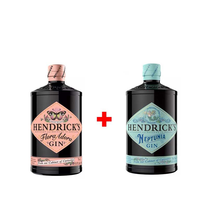 Balíček: Hendrick´s Flora Adora gin 0,7L a Hendrick´s Neptunia gin 0,7L s 20% slevou