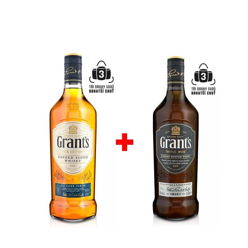 Výhodný balíček: Grant´s Ale Cask Finish 0,7L a Grant´s Smoky 0,7L s 20% slevou