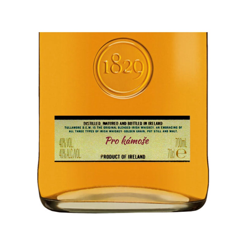 Personalizace produktu Tullamore D.E.W. akce daruj láhev