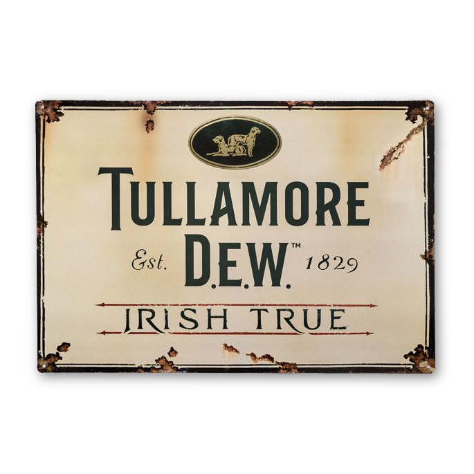 Tullamore D.E.W. plechová cedule