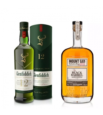 Výhodný balíček: Glenfiddich 12YO 0,7L a Mount Gay Black Barrel 0,7L s 20% slevou