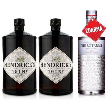 Výhodný balíček: 2x Hendrick´s Gin 1L + The Botanist Islay Dry Gin 0,7L ZDARMA