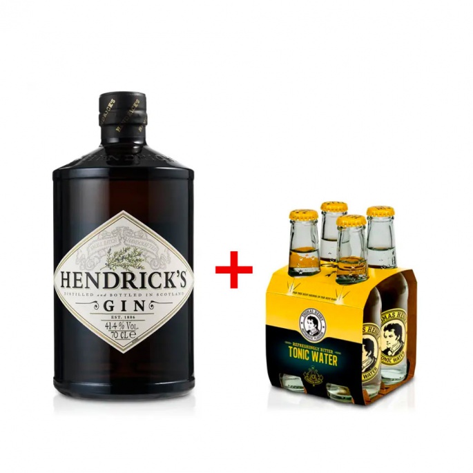 Hendrick´s Gin 0,7L 41,4% + 4x Thomas Henry Tonic Water