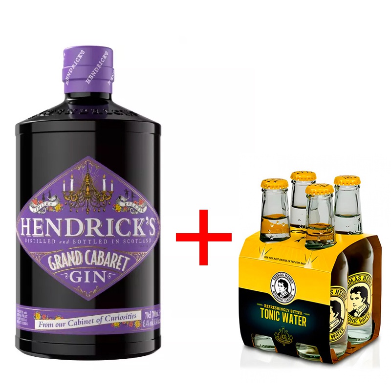 Hendrick´s Grand Cabaret 0,7L 43,4%
 + 4x Thomas Henry Tonic Water