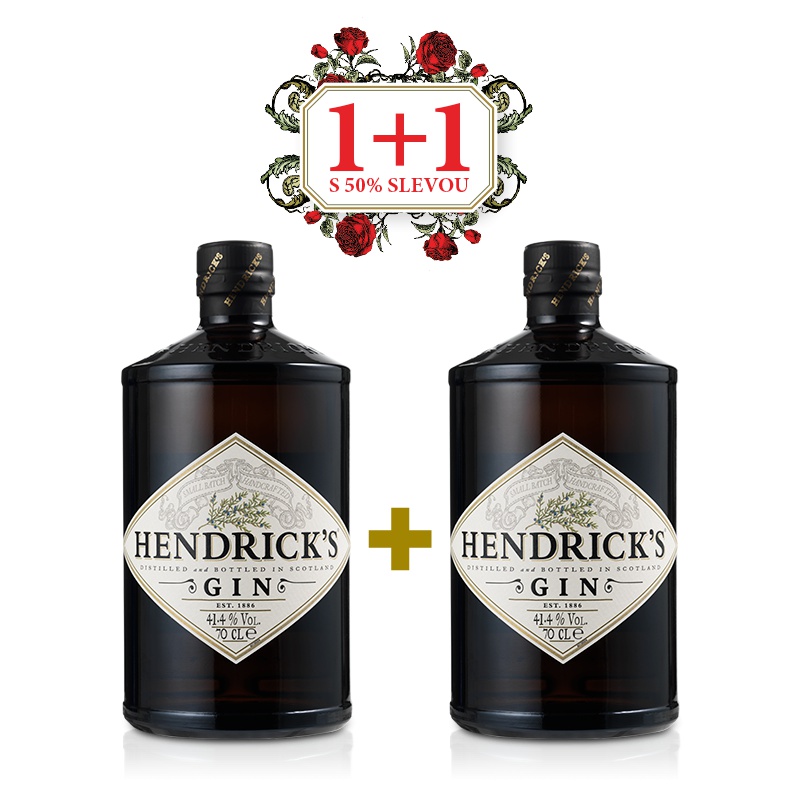 Hendrick´s Gin 0,7L 41,4% AKCE 1+1 s druhou lahví za polovinu