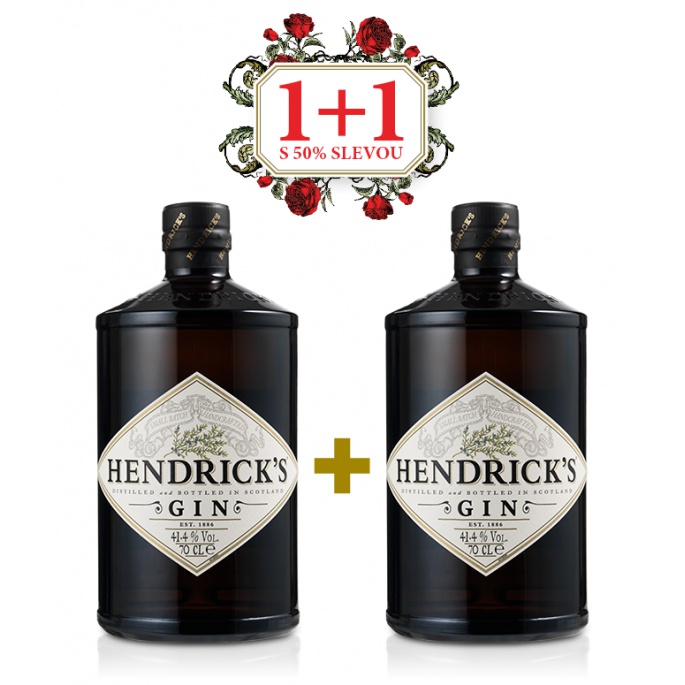 Hendrick´s Gin 0,7L 41,4% AKCE 1+1 s druhou lahví za polovinu