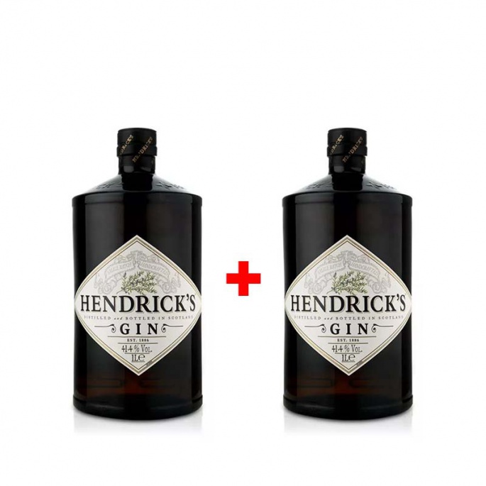 Hendrick´s Gin 1L 41,4% AKCE 1+1 s druhou lahví za polovinu