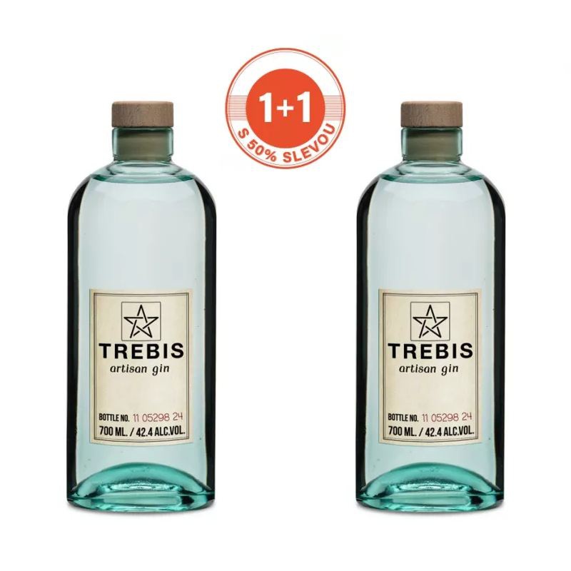 Trebis artisan gin 0,7L 42,4% AKCE 1+1 s druhou lahví za polovinu
