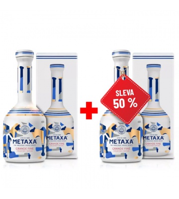 Metaxa Grande Fine 0,7L AKCE 1+1 s druhou lahví za polovinu