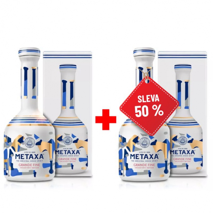 Metaxa Grande Fine 0,7L AKCE 1+1 s druhou lahví za polovinu