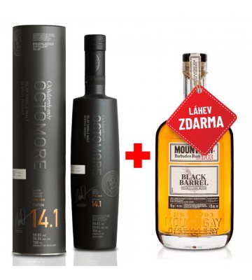 Akce 1+1: Bruichladdich Octomore 14.1 0,7L + Mount Gay Black Barrel 0,7L ZDARMA