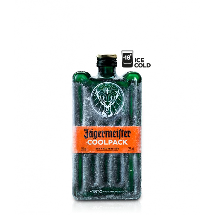 Jägermeister Coolpack 0,35L 35% AKCE 1+1 s druhou lahví za polovinu