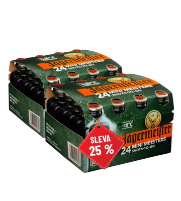 Výhodný balíček: 48x Jägermeister 0,02L s 25% slevou