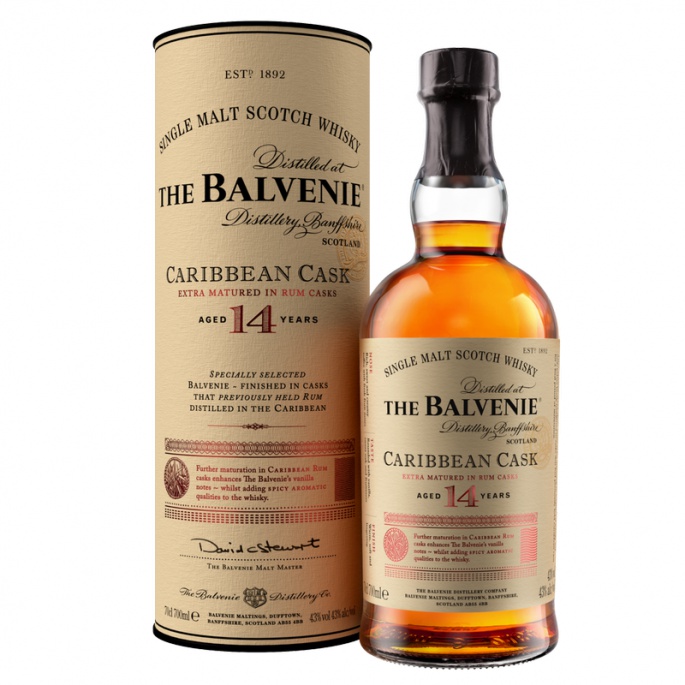 The Balvenie Caribbean Cask 14y 43% 0,7 l (kazeta)