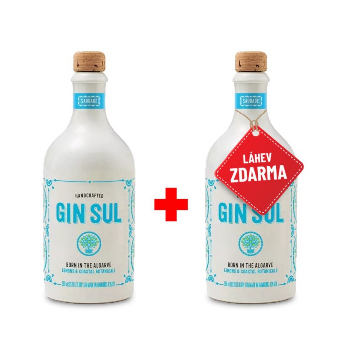 Akce 1+1: Gin Sul 0,5L 43% s druhou lahví ZDARMA