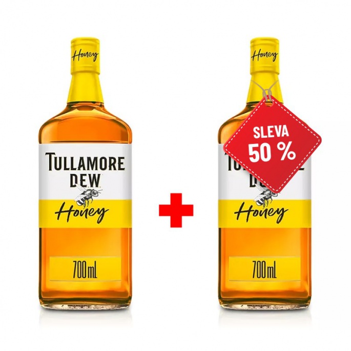 Tullamore D.E.W. Honey s českým medem 0,7L 35% AKCE 1+1 s druhou lahví za polovinu