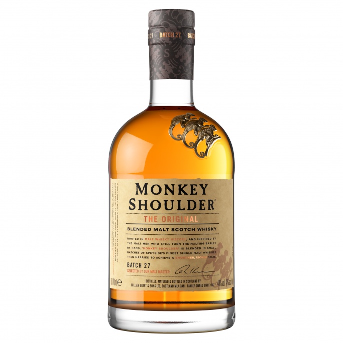 Monkey Shoulder 0,7L v dárkové krabičce AKCE 1+1 s druhou lahví za polovinu