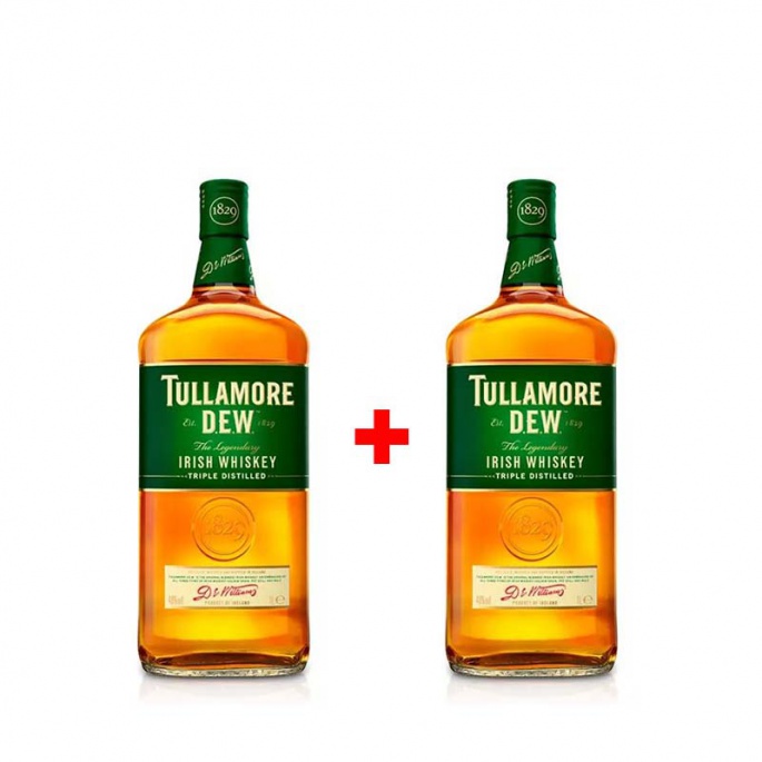 Tullamore D.E.W. 1L 40% AKCE 1+1 s druhou lahví za polovinu