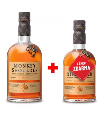 Akce 1+1: Monkey Shoulder 1L 40% + Monkey Shoulder 0,7L 40% ZDARMA