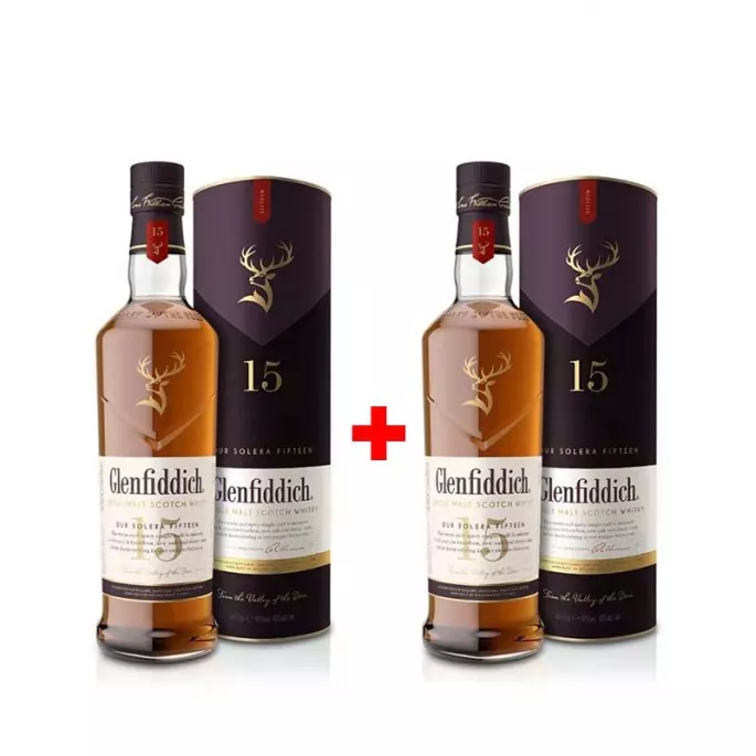 Glenfiddich 15YO 0,7L 40% AKCE 1+1 s druhou lahví za polovinu
