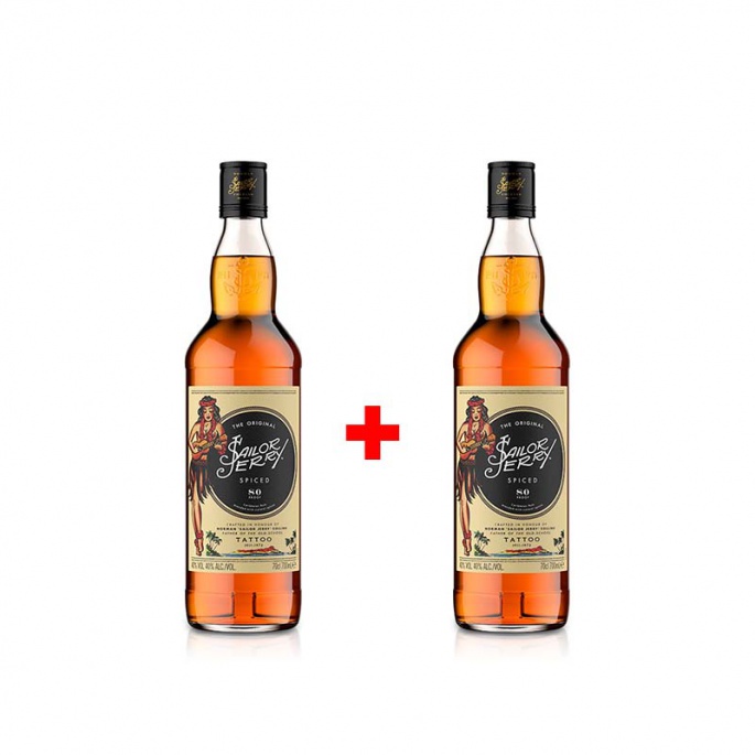 Sailor Jerry Spiced Rum 0,7L 40% AKCE 1+1 s druhou lahví za polovinu