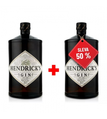 Hendrick´s Gin 1L 41,4% AKCE 1+1 s druhou lahví za polovinu