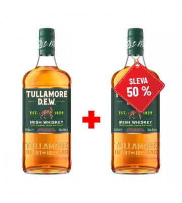 Tullamore D.E.W. 0,7L 40% AKCE 1+1 s druhou lahví za polovinu