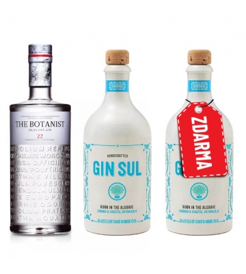 Výhodný balíček The Botanist Islay Dry Gin 0,7L + Gin Sul 0,5L + Gin Sul 0,5L ZDARMA