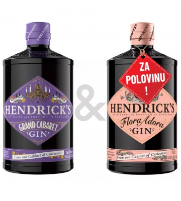 AKCE 1+1 za 50 % - Hendrick´s Grand Cabaret 0,7L a Hendrick´s Flora Adora 0,7L za polovinu