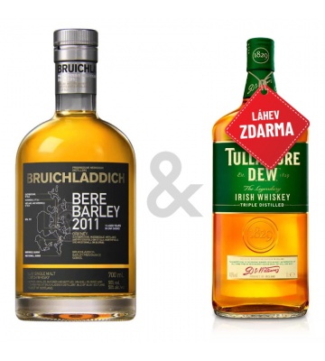 Akce 1+1: Bruichladdich Bere Barley GPK 0,7L + Tullamore D.E.W. 0,7L ZDARMA