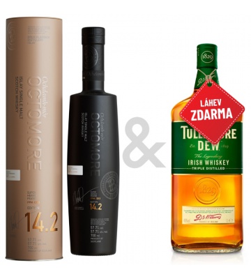 Akce 1+1: Bruichladdich Octomore 14.2 0,7L + Tullamore D.E.W. 0,7L ZDARMA