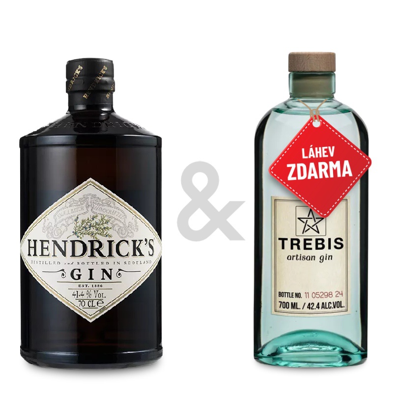 Akce 1+1: Hendrick´s Gin 0,7L + Trebis artisan gin 0,7L ZDARMA