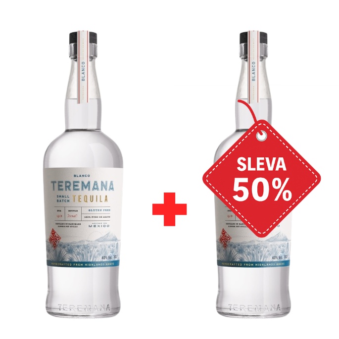 Teremana Blanco by Dwayne „The Rock“ Johnson 40% 0,7L AKCE 1+1 s druhou lahví za polovinu